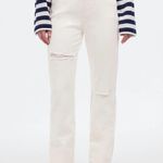 Madewell NWT The Tall '90s Straight Jean In Tile White Size 25T Photo 2
