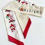 Christmas Santa Print Thin Purse Scarf / Hairband / Scarf Photo 0