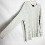 Vera Wang Simply Vera Metallic Gray Pullover Sweater Size Large Photo 4