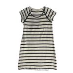 Max Studio Kassadi Striped Textured Knit Dress Size M White Black Short Sleeve Photo 5