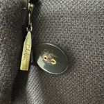 Cole Haan Wool Blend Trench Coat Jacket Size 10 in Dark Brown Double Breasted Photo 6