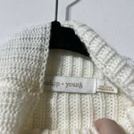 Bishop and Young NWT  Longline Cream Turtleneck Sweater Size L Photo 3