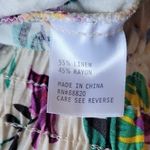 RACHEL Roy Line Floral Green and Yellow Bermuda Shorts Tropical Print Size S Photo 8