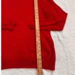 Charter Club  Luxury 100% Cashmere Red Crewneck Sweater Size XL Photo 4