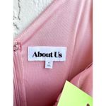 About Us NWOT Asymmetrical Ruffle Trim Dominique Midi Dress Mauve Women Size XS Photo 5