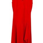 Lauren Ralph Lauren Black Label Jersey Sleeveless Faux Wrap Skirt Midi Dress SP Red Size undefined Photo 6