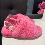 UGG  Pink Plush slippers Photo 2