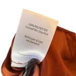 ASTR the Label - Alva Ruched Lace Trim Midi Slip Dress Rust Satin Sz XS Photo 9