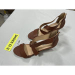 Womans Just Fab Eden Strappy Open Toe Wedge Sandals 10 Brown Photo 2