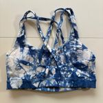 Lululemon  Align‎ Bra Tie Dye Blue White Sports Bra Strappy Back Size 8 Photo 1