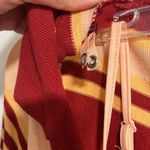 Anthropologie Maeve by Sweater Midi Shirt Dress in Yellow and Red Stripe Size S Photo 8