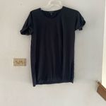 J.Crew double side split black short sleeve tee size S 100% cotton Photo 8
