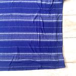 Old Navy  M Women’s Royal Blue Stripes Shirt Short Sleeve Top Size Medium Photo 1