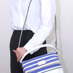 Kate Spade Women’s Vintage Maria Southport Ave Blue&White Leather Crossbody Bag Photo 0