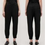 COS  Jogger Style Black Stretch Crepe Pull-On Dress Pants Size 6 Photo 1