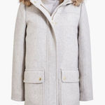 J.Crew Vail Parka Faux Fur Hooded Winter Coat Gray Size 4 Photo 0