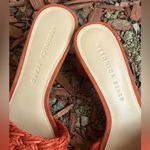 Veronica Beard EUC Braided Rope Kerra Sandals Size 6.5 burnt orange Photo 3
