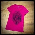Faded Glory  Womens‎ Tee Size Small 4 6 Pink Indian Design Burnout Fabric Photo 6