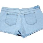 Abercrombie & Fitch Abercrombie High Rise 4" Mom Shorts Light Wash Blue Stretch Denim Size 24 37 Photo 1