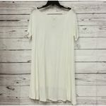 Plus Sizes 2X White Asymmetrical Hem Tunic Top Short Sleeve Boat Neck Size XXL Photo 2