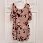 Tutta Bella Floral Maternity Stretch Shirt Photo 3