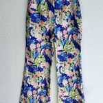 ASOS DESIGN tailored wide leg dad pants in blue floral print Sz 2 NWT Photo 2