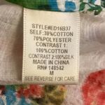 Anthropologie Aratta Silent Journey Floral Silk tunic blouse size M White Size M Photo 9