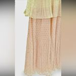 ZARA  NWT plisse double layered tiered silver Metallic thread pleated flowy dress Photo 7