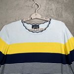 Lands' End  Sweater Womens 2X Plus Size Supima Cotton Striped Colorblock Nautical Photo 3