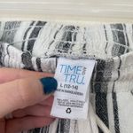 Time And Tru  Elastic Waist Pull On Shorts Linen Rayon Women’s Size L 12-14 Photo 2