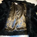 Sashimi Black Faux Fur Cropped Jacket Chic Bolero Coat 3/4 Sleeve Trendy Coat S Photo 5