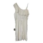 Old Navy XXL Dress One Shoulder Eyelet Ruffle Trim Elastic Waist Cream Women’s Photo 1