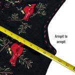 White Stag Vintage  Button Up Sweater Vest Cardinals Holiday Cabin Cozy 18W/20W Photo 7