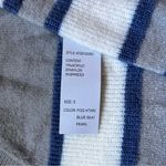 Design History  Grey White Blue Button Down Cardigan Size Small NWT Photo 3