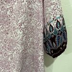 Loft Vine Paisley Off The Shoulder Halter Dress Pink Multicolor Size Medium Photo 4