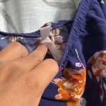 Xhilaration Navy Floral Print Romper Photo 5