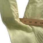 Carole Little Vintage 90s Women's Size Medium Neon Light Green Linen Blouse‎ Photo 5