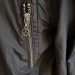 Jou Jou Black Trench Coat with Red Lining Photo 5