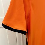 Nike Dri-FIT UV Women's Large Standard Fit T-shirt Short-Sleeve Top Orange Black Photo 3