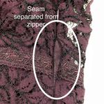 Kimchi Blue Maroon Red Lace Long Sleeve Fit And Flare Empire Waist Dress Size 0 Photo 2