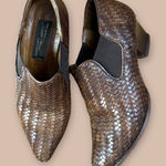 Sesto Meucci Italian Leather Woven Booties Size 5.5 Photo 0