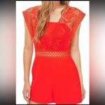 Willow & Clay  women’s size medium poppy shorts romper crochet floral design nwt Photo 0