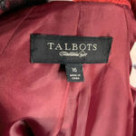 Talbots ‎ red floral crop blazer 16 Photo 8