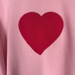 Loft NWT  Heart Relaxed Fit Terry Hoodie Sweatshirt Pink Size XL NEW Photo 6