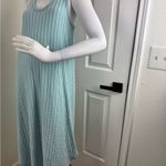 Caution to the Wind  Women's Sleeveless Midi Dress Green White.  B11 Photo 1