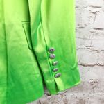 Retrofête Retrofete Saige Double Breasted Blazer in Lime Punch Green Size XS NWT Satin Photo 8