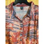 Wild Fable  Sheer Button-Up Ruched Front Dress‎ Beach Pool Cover-Up Size Medium Photo 5