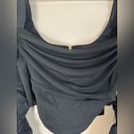 H:ours Hours Revolve Mona Cropped Long Sleeve Corset Black Top Small NEW $138 Photo 8