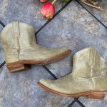 Miz Mooz Cabana Metallic Gold Snake Short Western Boots 7 Flashy Photo 6