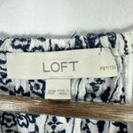 Loft Ann Taylor Petites XSP Blue Embroidered Sleeveless Top Cottagecore Boho Photo 1